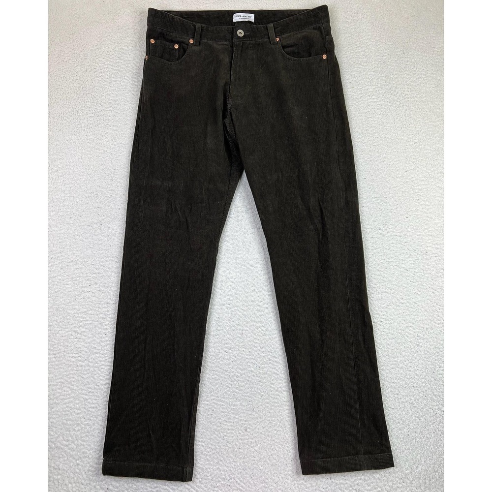 Spier & Mackay Pants Mens 35x34 Brown Corduroy 5 Pocket Chino Casual Workwear